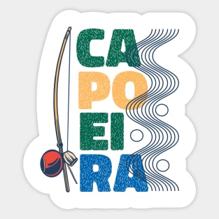 Capoeira Brazilian Martial Arts Berimbau Musical Instrument Sticker